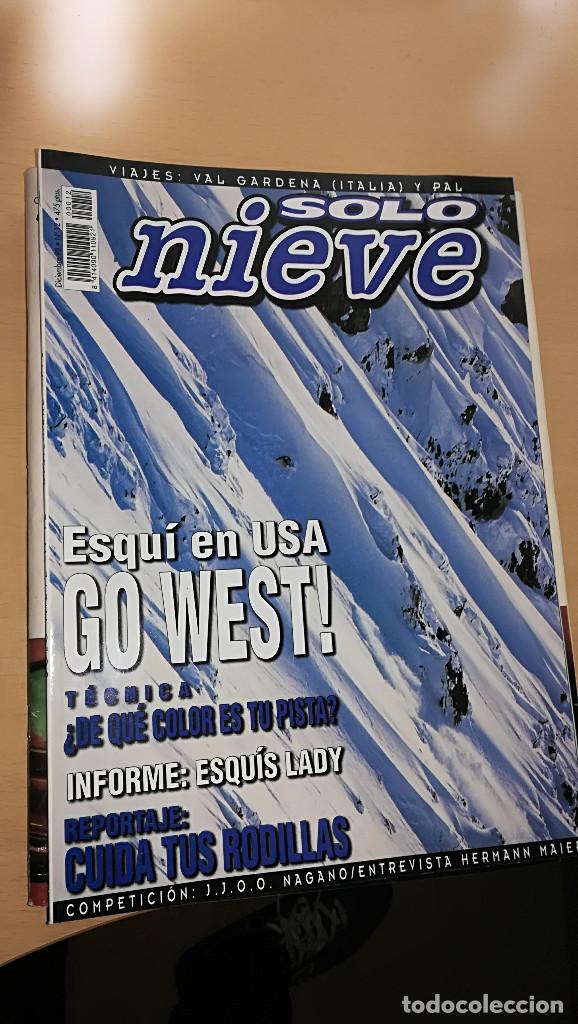 Coleccionismo deportivo: Revista Solo Nieve n&ordm; 12 Diciembre 98 - Snowboard Esqui