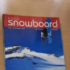 Coleccionismo deportivo: REVISTA SOLO SNOWBOARD Nº 15 INVIERNO 2002. Lote 113777779