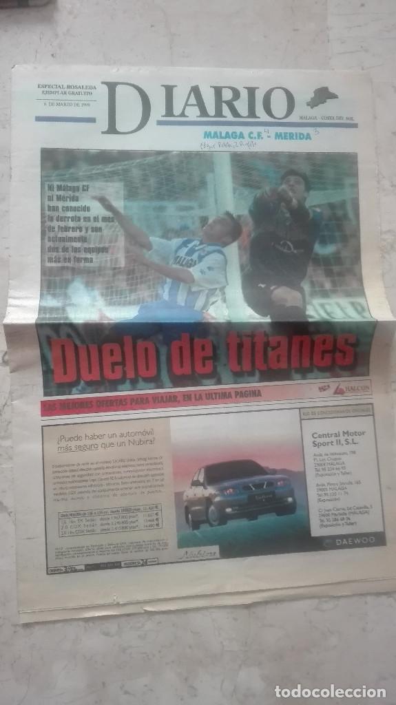 Coleccionismo deportivo: 1999 ESPECIAL ROSALEDA DIARIO MALAGA COSTA DEL SOL MALAGA CF MERIDA