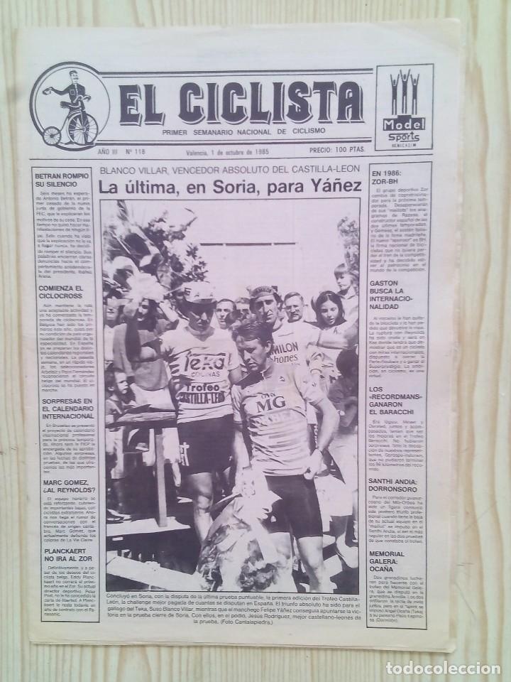 Sammelleidenschaft Sport: Periodico El Ciclista - Numero 118 - 1 De Octubre 1985