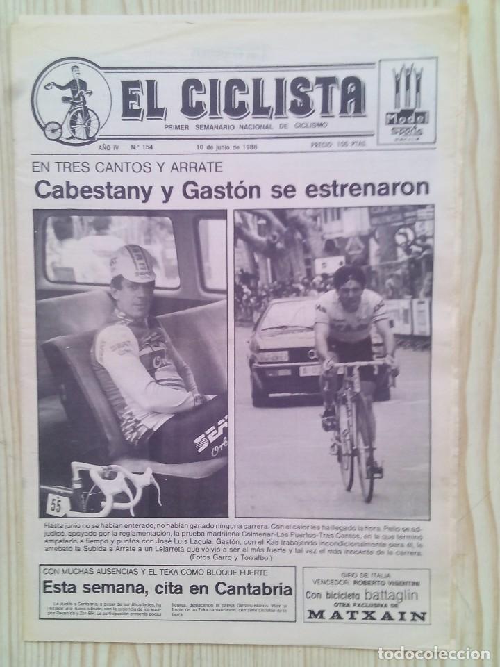 Sports collectibles: Periodico El Ciclista - Numero 154 - 10 De Junio 1986