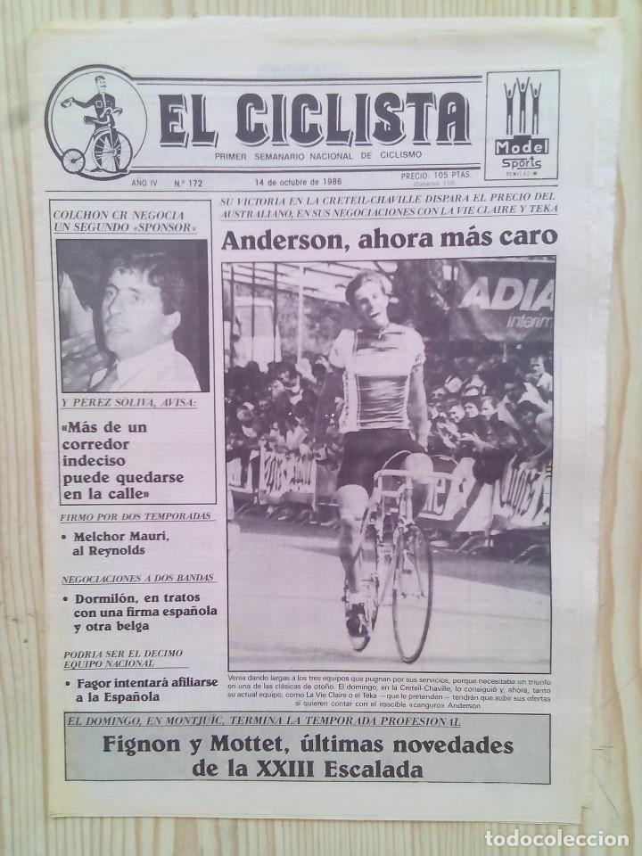 Sammelleidenschaft Sport: Periodico El Ciclista - Numero 172 - 14 De Octubre 1986