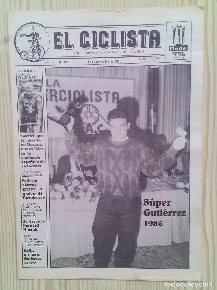 Collectionnisme sportif: Periodico El Ciclista - Numero 177 - 18 De Noviembre 1986