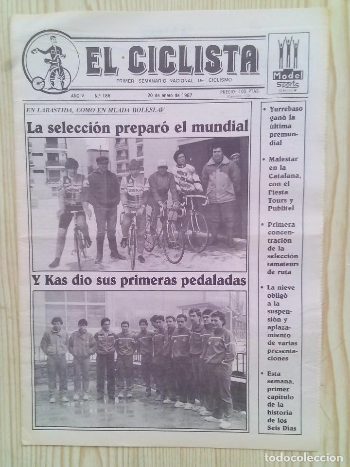 Collectionnisme sportif: Periodico El Ciclista - Numero 186 - 20 De Enero 1987