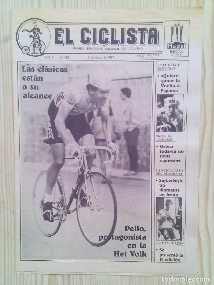 Collectionnisme sportif: Periodico El Ciclista - Numero 192 - 3 De Marzo 1987