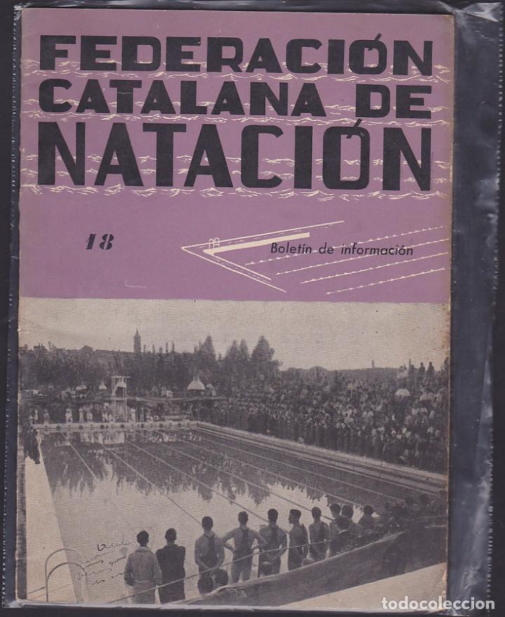 Sports collectibles: REVISTA BOLETIN FEDERACION CATA&Ntilde;ANA DE NATACION N&ordm; 18