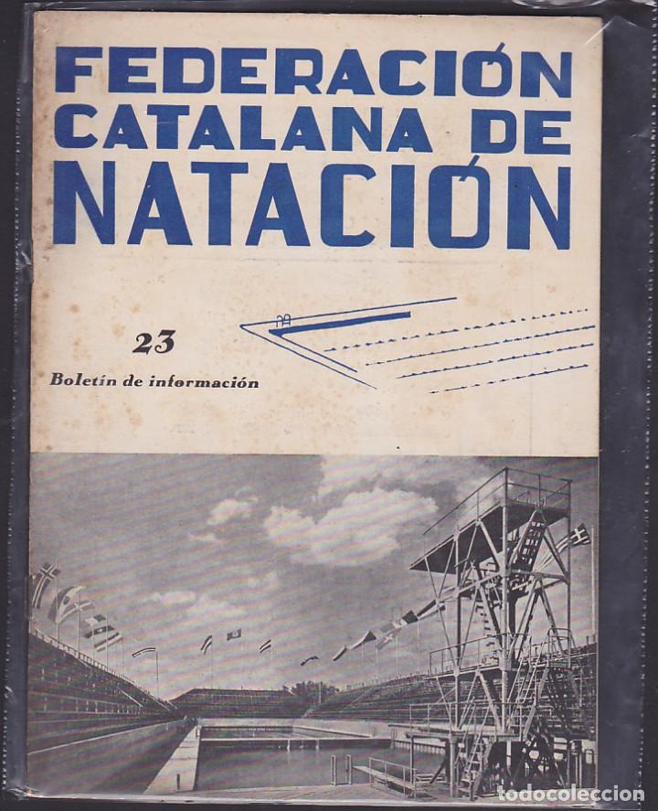 Sports collectibles: REVISTA BOLETIN FEDERACION CATA&Ntilde;ANA DE NATACION N&ordm; 23