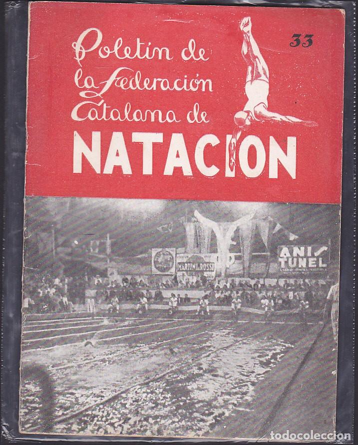 Sports collectibles: REVISTA BOLETIN FEDERACION CATA&Ntilde;ANA DE NATACION N&ordm; 33