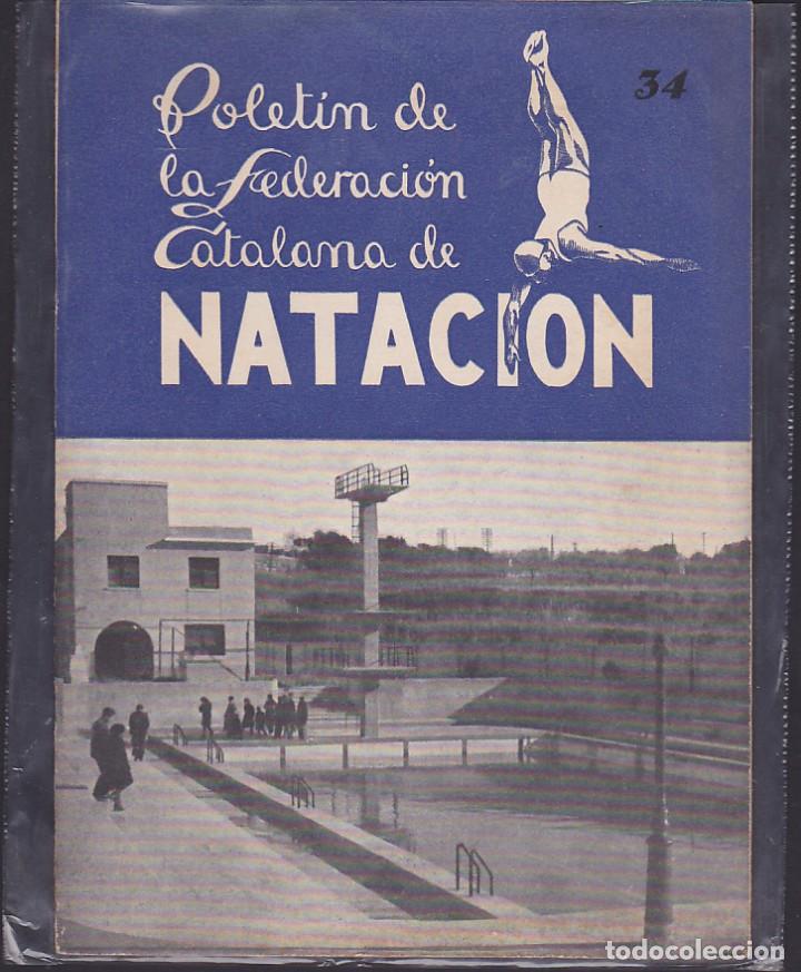 Sports collectibles: REVISTA BOLETIN FEDERACION CATA&Ntilde;ANA DE NATACION N&ordm; 34