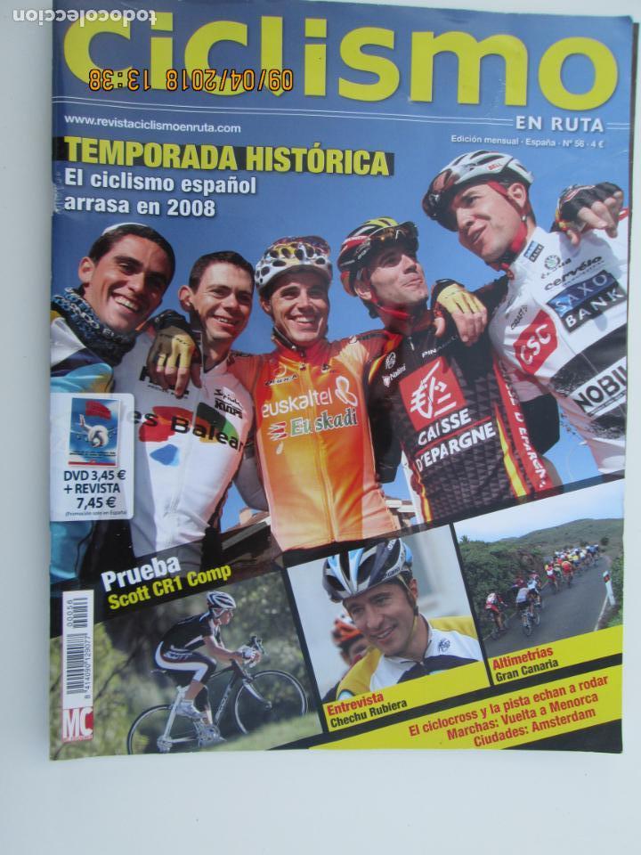 Coleccionismo deportivo: CICLISMO EN RUTA REVISTA N&ordm; 56 A&Ntilde;O 2008