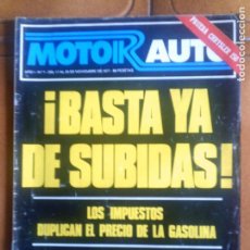 Collezionismo sportivo: REVISTA MOTOR AUTO N,7 AÑO 1 ,NOVIEMBRE DE 1977 POSTER CENTRAL DEL 