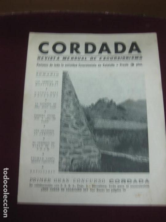 Coleccionismo deportivo: CORDADA REVISTA MENSUAL DE EXCURSIONISMO. N&ordm; 2. ABRIL. 1955.