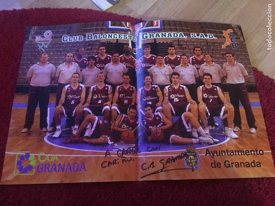 Sports collectibles: P&oacute;ster caja granada baloncesto acb