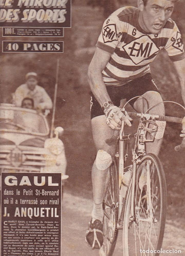 Sports collectibles: REVISTA LE MIROIR DES SPORTS 8 JUNIO 1959