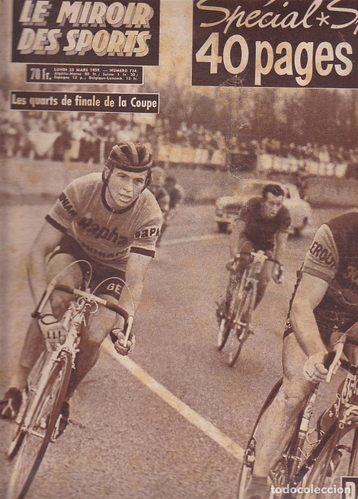 Sports collectibles: REVISTA LE MIROIR DES SPORTS 23 MARZO 1959