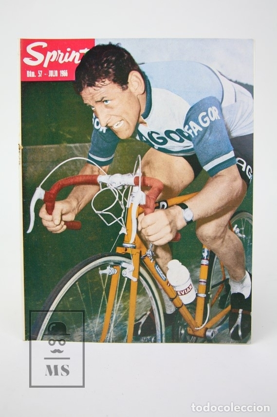 Coleccionismo deportivo: Publicaci&oacute;n / Revista de Ciclismo - Sprint N&ordm; 57 / Mome&ntilde;e y Perurena Dos Grandes - Julio 1966