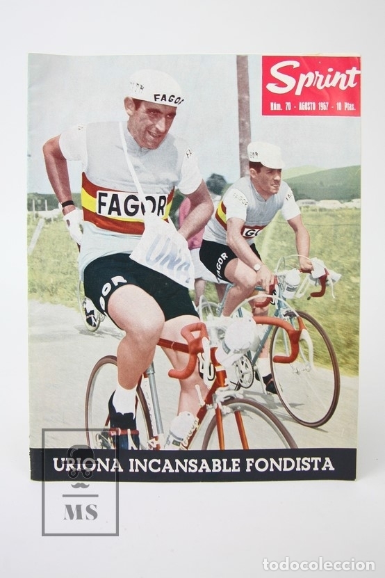 Coleccionismo deportivo: Publicaci&oacute;n / Revista de Ciclismo - Sprint N&ordm; 70 / Uriona Incansable Fondista - Agosto 1967