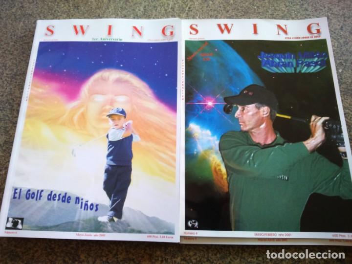 Coleccionismo deportivo: REVISTA SWING DE GOLF -- NUMEROS DEL 4 AL 8 -- 2001 --