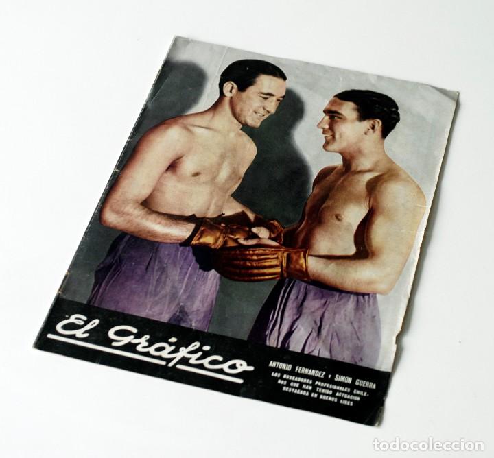 Collezionismo sportivo: Portada y contra portada de la revista argentina El Gr&aacute;fico. Edici&oacute;n N&ordm; 772, del 28 de abril de 1934