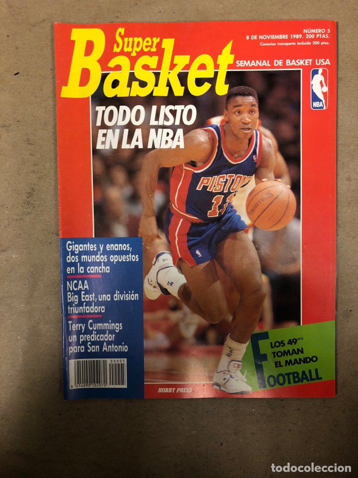 Coleccionismo deportivo: S&Uacute;PER BASKET N&deg; 5 (1989). EMPIEZA LA NBA, PIVOTS, NCAA, POSTER BRAD DAUGHERTY, TERRY CUMMINGS,..