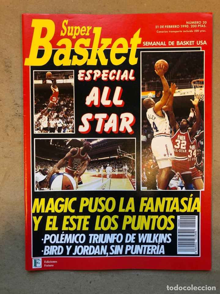 Coleccionismo deportivo: S&Uacute;PER BASKER N&deg; 20 (1990). ESPECIAL ALL STAR MIAMI &lsquo;90, POSTER EWING,..