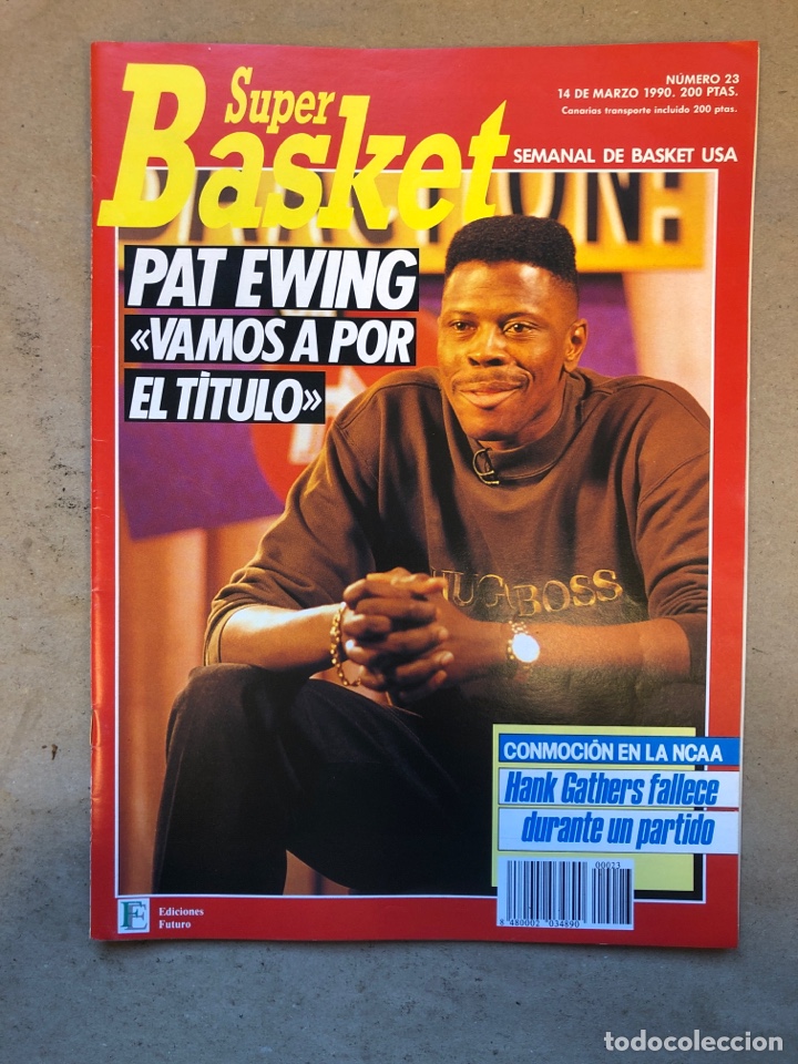 Collezionismo sportivo: S&Uacute;PER BASKET N&deg; 23 (1990). PATRICK EWING, ATLANTA HAWKS, POSTER ALEXANDER VOLKOV,..