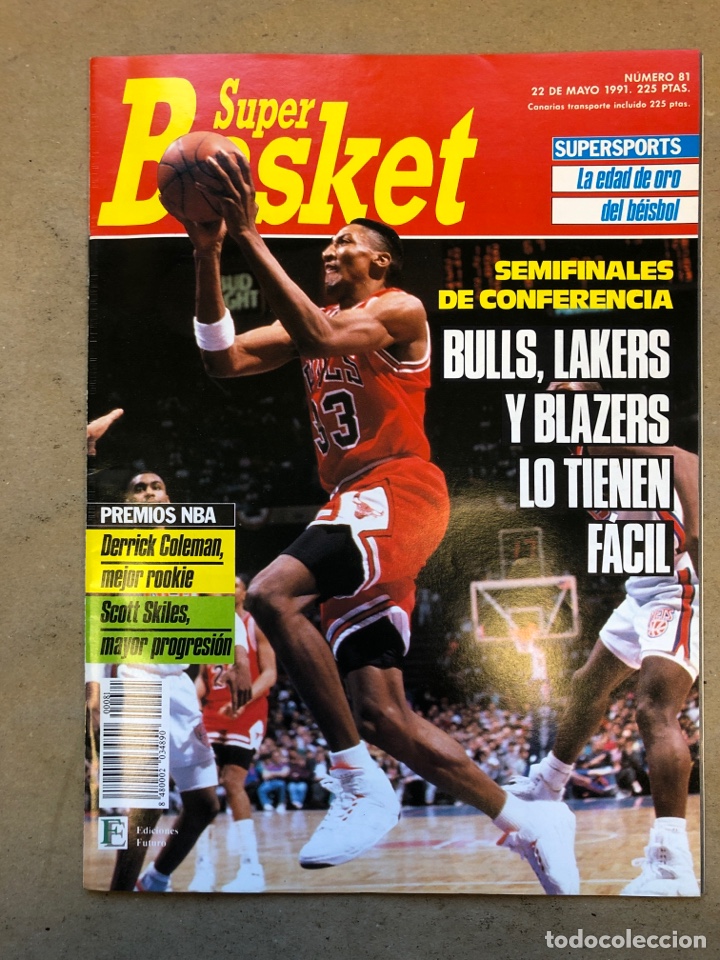Coleccionismo deportivo: SUPER BASKET N&deg; 81 (1991). SEMIFINALES DE CONFERENCIA, DERRICK COLEMAN MEJOR ROOKIE, POSTER CHUCK PE