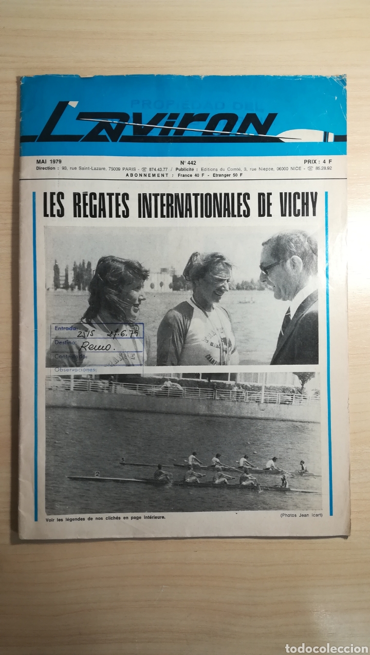 Sammelleidenschaft Sport: Revista L' Aviron - mayo 1979