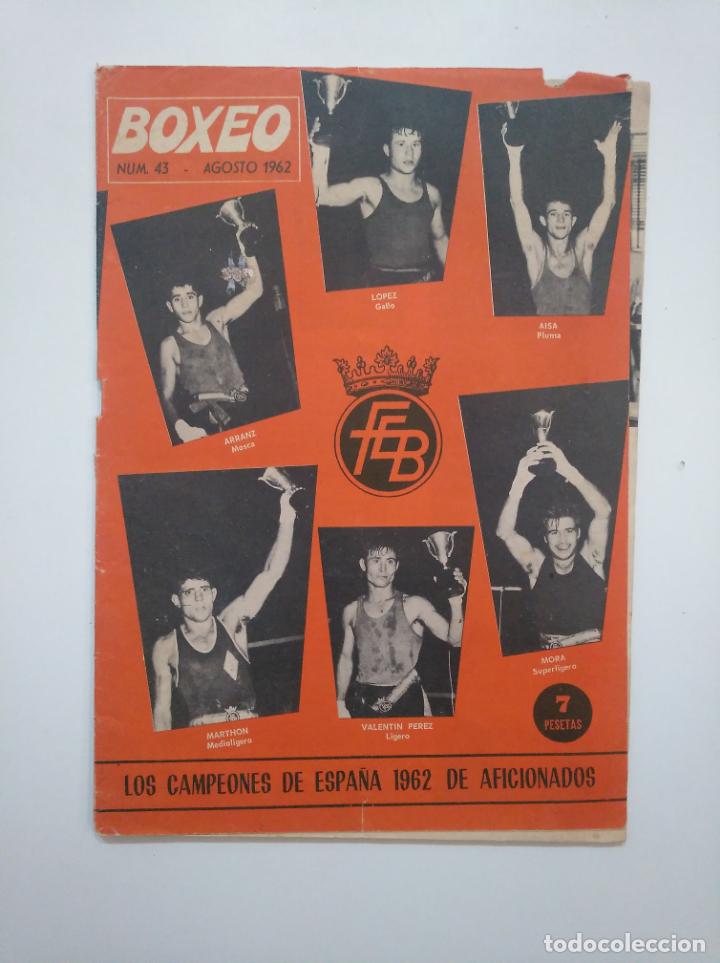 Coleccionismo deportivo: BOXEO - NUMERO 43 - AGOSTO 1962. LOS CAMPEONES DE ESPA&Ntilde;A 1962 DE AFICIONADOS. TDKR17