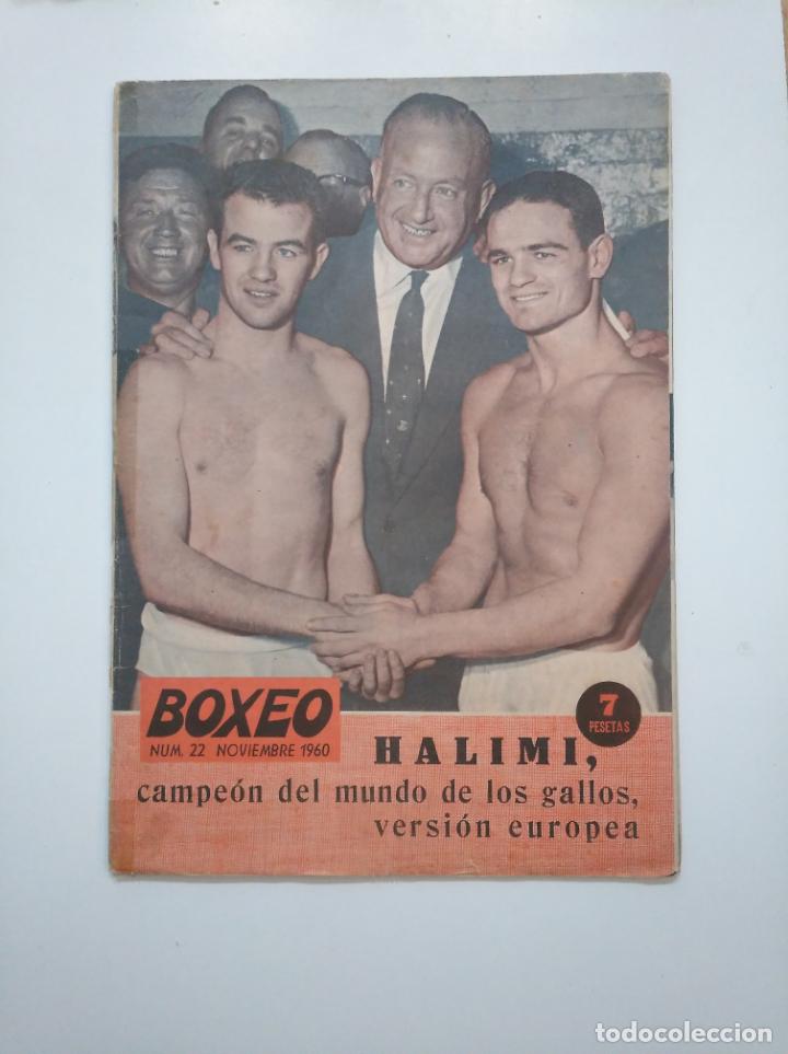 Coleccionismo deportivo: BOXEO. - NUMERO 22 - NOVIEMBRE 1960. HALIMI CAMPOEON DEL MUNDO DE LOS GALLOS. TDKR17