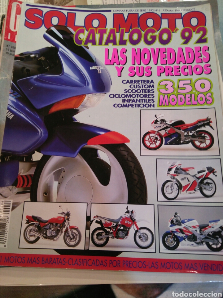 Coleccionismo deportivo: Revista Solo Moto Cat&aacute;logo 92
