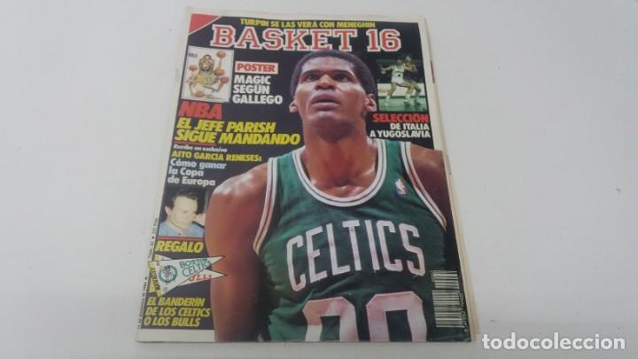 Collectionnisme sportif: Revista de baloncesto BASKET 16 a&ntilde;o 1989 N&deg; 62 con p&oacute;ster Magic