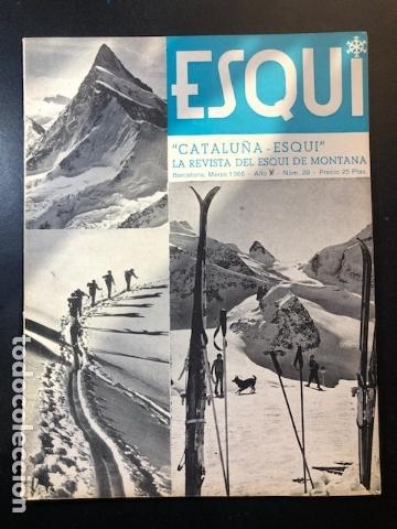 Coleccionismo deportivo: ESQUI, Catalu&ntilde;a. Revista de la nieve en el Pirineo Catalan.Marzo 1966