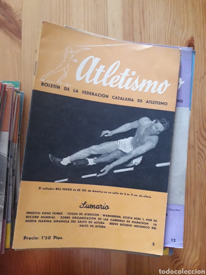 Coleccionismo deportivo: ATLETISMO BOLETIN FEDERACION CATALANA - BARCELONA - 124 REVISTAS 1944 - 1966