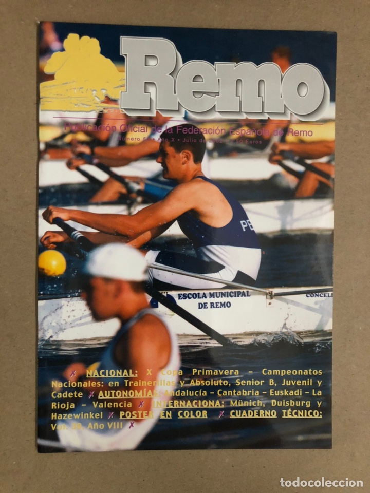 Sammelleidenschaft Sport: REMO, REVISTA OFICIAL DE LA FEDERACI&Oacute;N ESPA&Ntilde;OLA DE REMO N&deg; 54 (2002). CON POSTER ,...COMO NUEVA