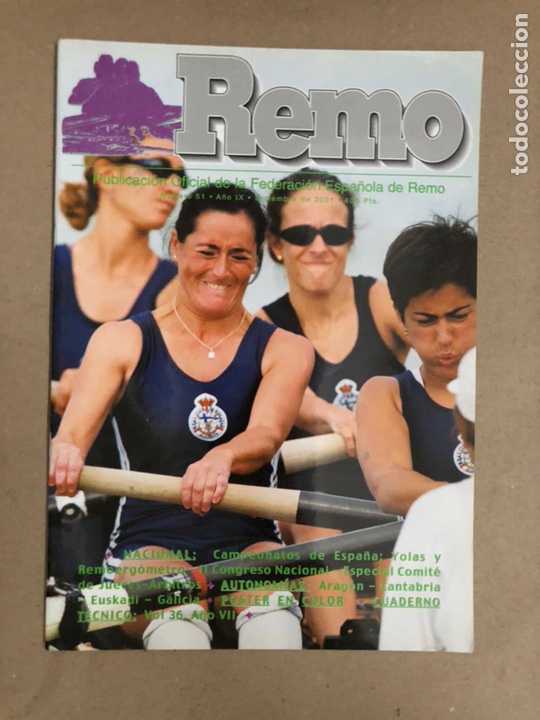 Coleccionismo deportivo: REMO, REVISTA OFICIAL DE LA FEDERACI&Oacute;N ESPA&Ntilde;OLA DE REMO N&deg; 51 (2001). CON POSTER,... COMO NUEVA.