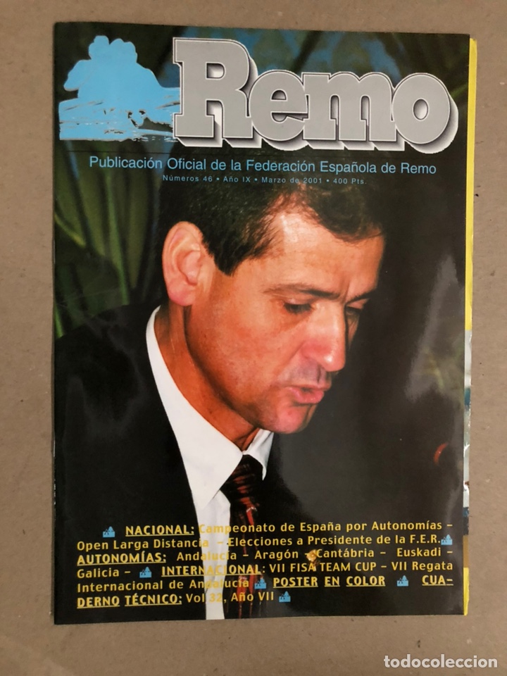Coleccionismo deportivo: REMO, REVISTA OFICIAL DE LA FEDERACI&Oacute;N ESPA&Ntilde;OLA DE REMO N&deg; 46 (2001). CON POSTER,... COMO NUEVA