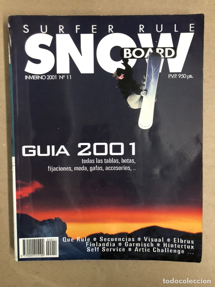 Sammelleidenschaft Sport: SURFER RULE SNOWBOARD N&deg; 12 (2001). GU&Iacute;A 2001. 390 P&Aacute;GINAS. BUEN ESTADO.