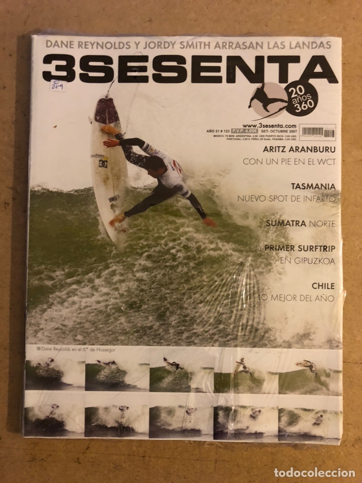 Sammelleidenschaft Sport: 3SESENTA N&deg; 123 (2007). ARITZ ARAMBURU, TASMANIA, SUMATRA, SURFTRUP GIPUZKOA, CHILE,... NUEVA