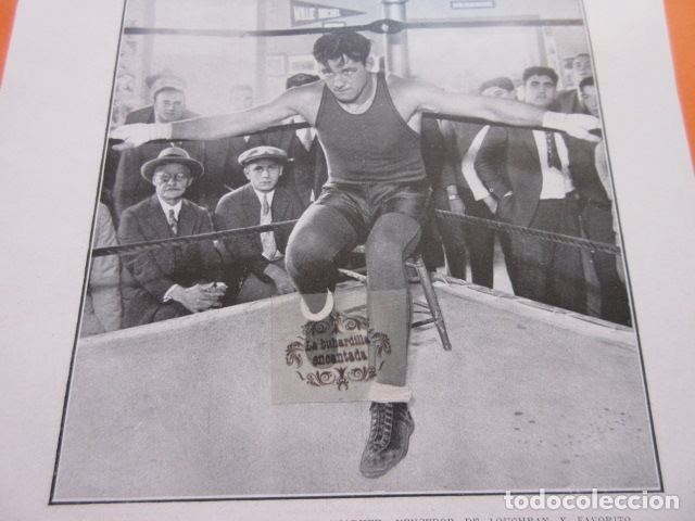 Coleccionismo deportivo: FOTO RECORTE 1929 - BOXEO JACK SHARKEY - CICLISMO LUCIANO MONTERO REAL UNION IRUN CAMPEON ESPA&Ntilde;A