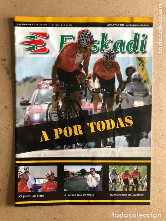 Sammelleidenschaft Sport: EUSKADI EQUIPO CICLISTA (2009). REVISTA DEL SOCIO. ASTARLOZA, QLAN P&Eacute;REZ, IGOR ANTON,...