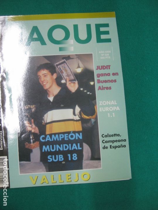 Coleccionismo deportivo: REVISTA DE AJEDREZ JAQUE N&ordm; 528. JUDIT GANA EN BUENOS AIRES. VALLEJO CAMPEON MUNDIAL SUB 18.......