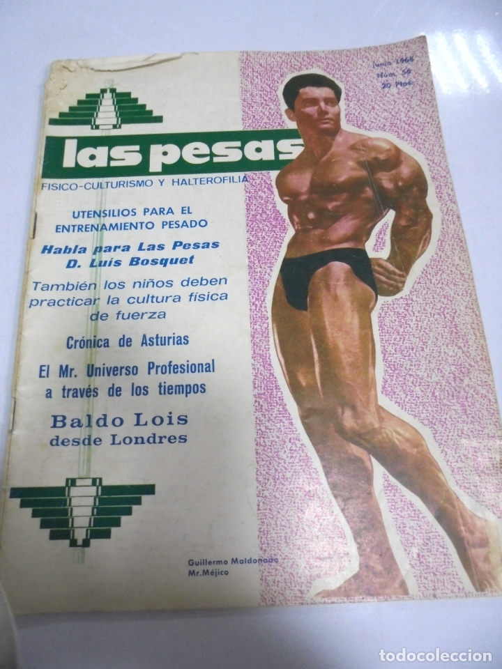 Coleccionismo deportivo: REVISTA CULTURISMO. LAS PESAS. N&ordm; 56. 1968. RARA. ORIGINAL. BUEN ESTADO.