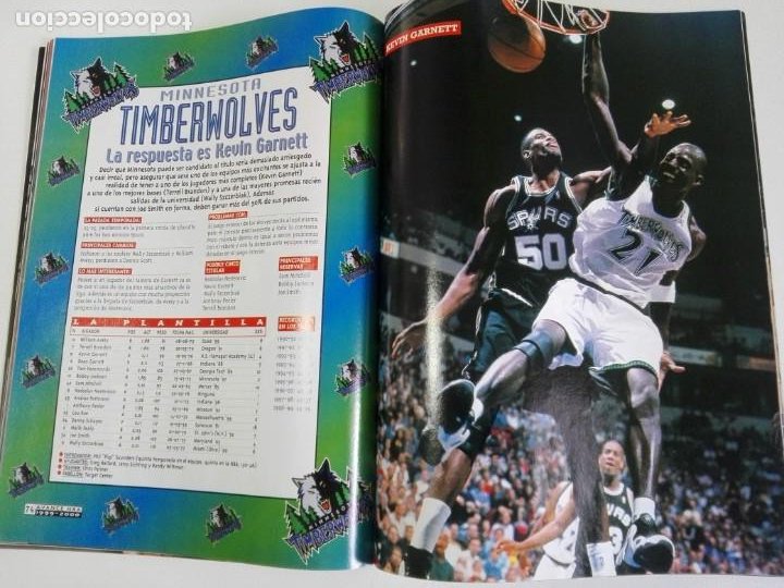 Coleccionismo deportivo: AVANCE NBA 99/00 - MONOGRÁFICO REVISTA OFICIAL NBA Nº 16 + Poster gigante SPURS CAMPEONES - Foto 4 - 184059157
