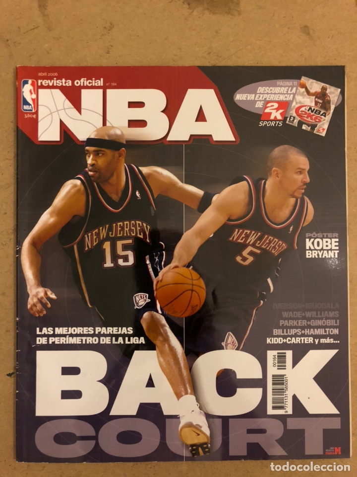 Colecionismo desportivo: REVISTA OFICIAL NBA N&deg; 164 (ABRIL 2006). MEJORES PAREJAS DE PER&Iacute;METRO (KIDD + C&Aacute;RTER, GINOBILI + PAR