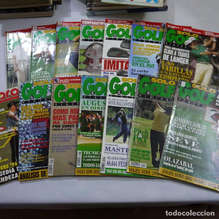 Coleccionismo deportivo: LOS DE 14 REVISTAS: 13 DE SOLO GOLF Y UNA DE APPROACH