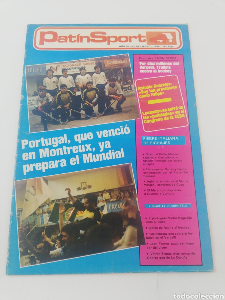 REVISTA PATIN SPORT HOCKEY PATINES NÚMERO 52 MAYO 1984. (Coleccionismo Deportivo - Revistas y Periódicos - otros Deportes)