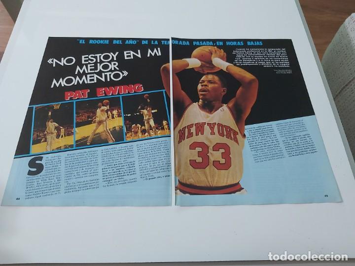 Collectionnisme sportif: ENTREVISTA 4 PAGINAS BALONCESTO NBA PAT EWING