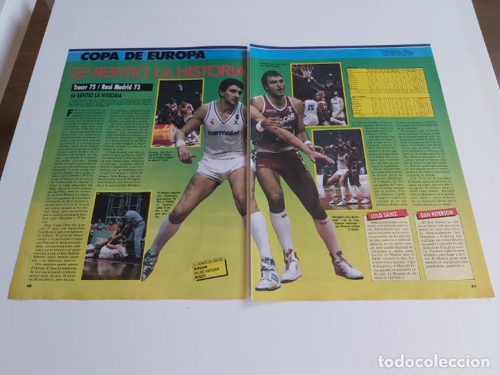 Sports collectibles: REPORTAJE  3 PAGINAS BALONCESTO PARTIDO TRACER MILAN-REAL MADRID COPA DE EUROPA  F1
