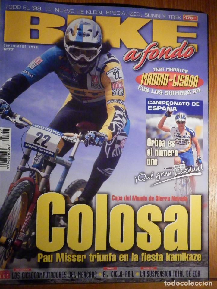 Sammelleidenschaft Sport: Revista Bike a Fondo - N&ordm; 77 - Septiembre 1998 - Con poster